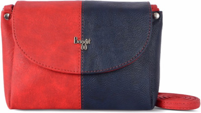 

Baggit Women Casual Red, Blue PU Sling Bag, Blue;red