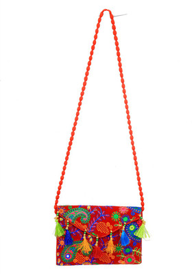 

Kuber Industries Women Casual Red Carton Sling Bag