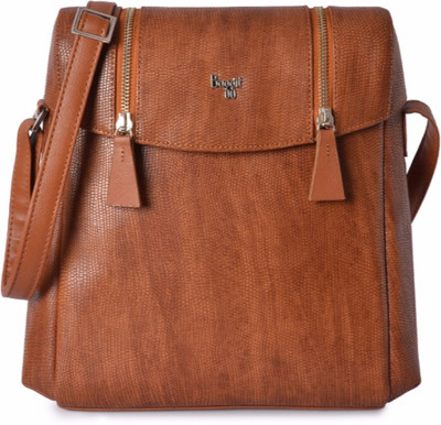 Baggit Women Casual Brown PU Sling Bag
