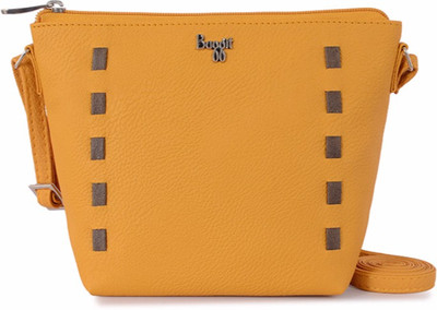 

Baggit Women Casual Yellow PU Sling Bag