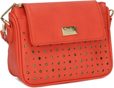 

Allen Solly Women Casual Orange PU Sling Bag