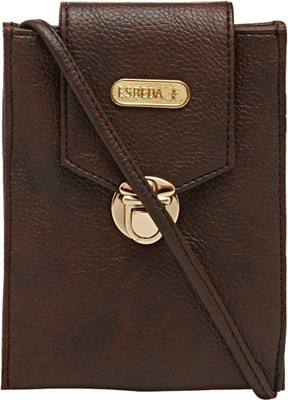 

Esbeda Women Casual Brown PU Sling Bag
