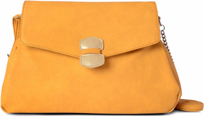 

Baggit Women Casual Yellow PU Sling Bag