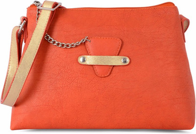 

Baggit Women Casual Orange PU Sling Bag
