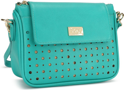 

Allen Solly Women Casual Green PU Sling Bag
