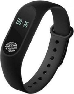 

ELEGANTSHOPPING WATERPROOF M2 SMART FITNESS BAND WITH ACTIVITY TRACKER, HEART RATE MONITOR COMPATIBLE WITH ALL SMART PHONES(Black Strap, Size : Free)
