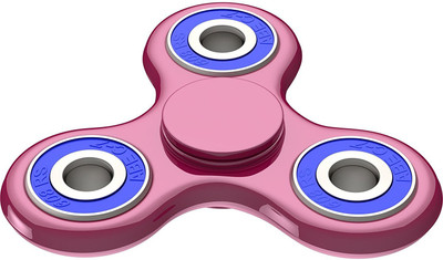 

VibeX ® Authentic Tri Spinner, Prime Stress and Anxiety Reducer - EDC Office Toy, Super Fast Long Spins - R188 Center Bearing - BPA & Lead-Free(Pink)