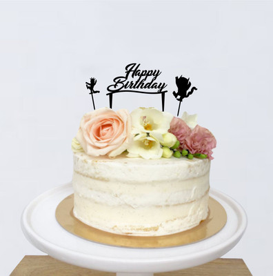 

Naveed Arts  Acrylic cake topper Sticker(Pack of 1, Black