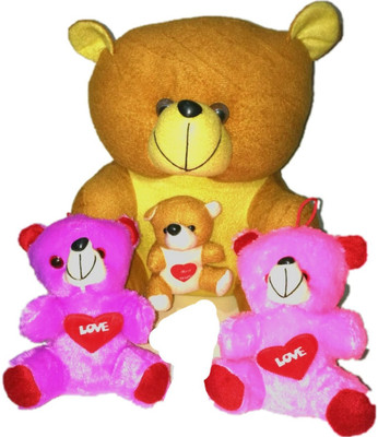 

COST TO COST Super soft kids teddy family combo - 12 inch(Multicolor)