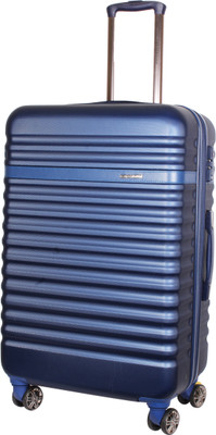 

Ventex Germany  Inch Polycaronate 4 Wheel Trolley With Wheel Locking Mechanism and TSA Lock Expandable Check-in Luggage -  inch(Blue