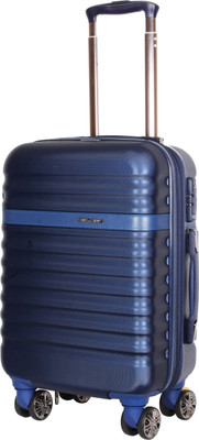 

Ventex Germany  Inch Polycaronate 4 Wheel Trolley With Wheel Locking Mechanism and TSA Lock Expandable Cabin Luggage -  inch(Blue