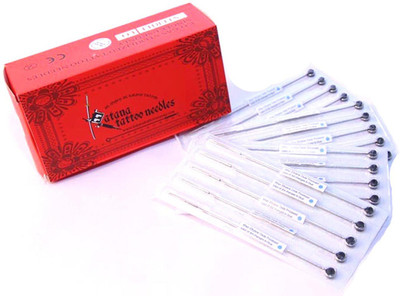 

Mumbai Tattoo 104 RL Disposable Round, Round Liner, Stack Liner Tattoo Needles(Pack of 50)
