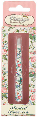 

Vintage Cosmetic Slanted Tweezers Floral