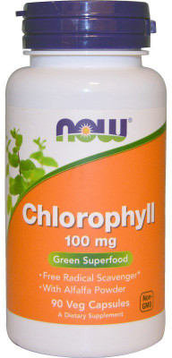 

Now Foods Chlorophyll, 100 mg, 90 Veg Caps(90 No)