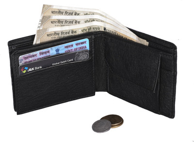 

pocket bazar Men Black Artificial Leather Wallet(5 Card Slots)