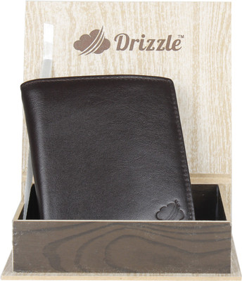 

Drizzle Men Brown Genuine Leather Wallet(14 Card Slots)