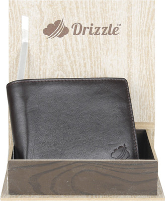 

Drizzle Men Brown Genuine Leather Wallet(9 Card Slots)