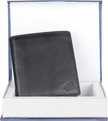 

Drizzle Men Black Genuine Leather Wallet(14 Card Slots)