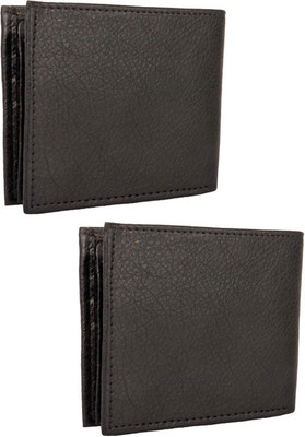 

Peacock Mundkar Men Black Artificial Leather Wallet(6 Card Slots), Black combo