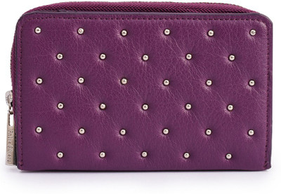 

Phive Rivers Women Casual Purple Genuine Leather Wallet(6 Card Slots)