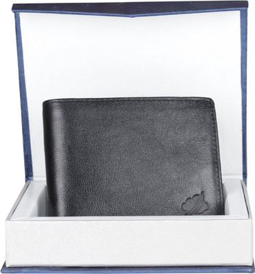 

Drizzle Men Black Genuine Leather Wallet(9 Card Slots)