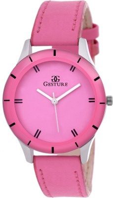Gesture 101- Pink Special Exclusive Analog Watch  - For Girls   Watches  (Gesture)