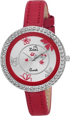 Ziera ZR8061 Red Leather Exclusive Watch  - For Girls   Watches  (Ziera)