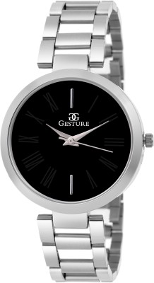 Gesture 02- Black Stylish Look Elegant Watch  - For Girls   Watches  (Gesture)