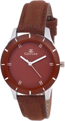 Gesture 101- Brown Special Exclusive Analog Watch  - For Girls   Watches  (Gesture)