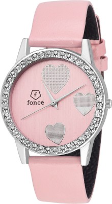fonce FFL-052 pink heart Watch  - For Girls   Watches  (Fonce)