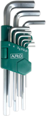 

ARO/ JTC Aro Hex Allen Key set (Long series) 9 Pcs Allen Key Set