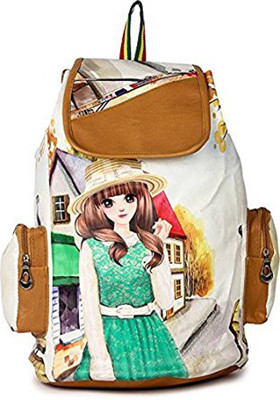 

FighterBulls Girl's College / Casual 10 L Backpack(Tan)