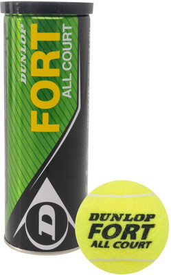 

Dunlop Fort Tennis Ball(Pack of 3, Yellow)