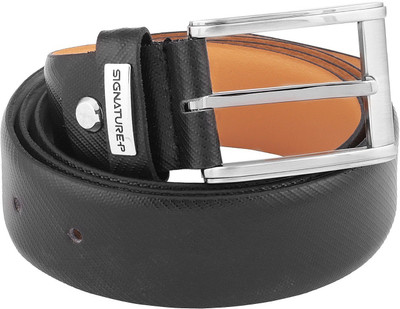 

Signature Plus Men Formal Black Genuine Leather Belt