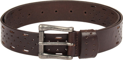 

Aditi Wasan Men Casual Brown Genuine Leather Belt, Chocolate brown
