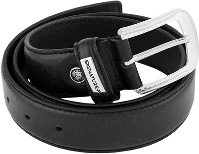 

Signature Plus Men Formal Black Genuine Leather Belt