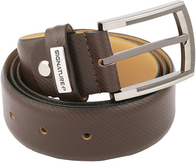 

Signature Plus Men Formal Brown Genuine Leather Belt