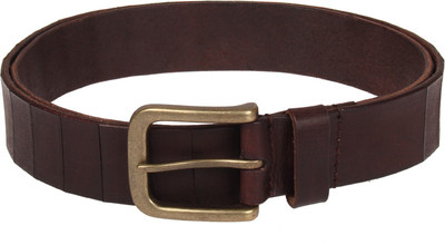 

Aditi Wasan Men Casual Brown Genuine Leather Belt, Hickory brown