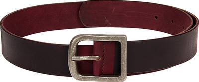 

Aditi Wasan Men Casual Brown, Maroon Genuine Leather Belt