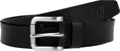 

Aditi Wasan Men Casual Black Genuine Leather Belt
