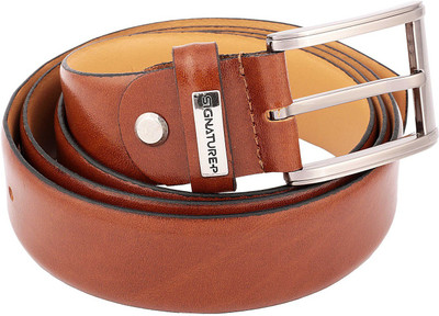 

Signature Plus Men Formal Tan Genuine Leather Belt