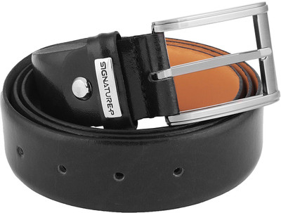 

Signature Plus Men Formal Black Genuine Leather Belt