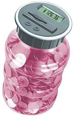 

Digital Energy Digital Coin Bank Savings Jar(Pink)