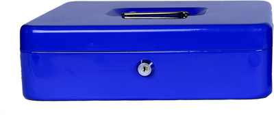 shraddha collections SC-CB-020-BL Cash Box(2 Compartments)