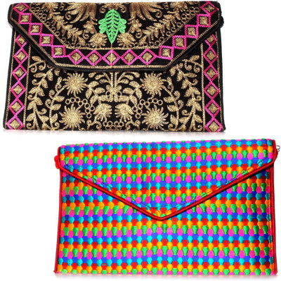 

Indian Sparrow Casual Multicolor Clutch