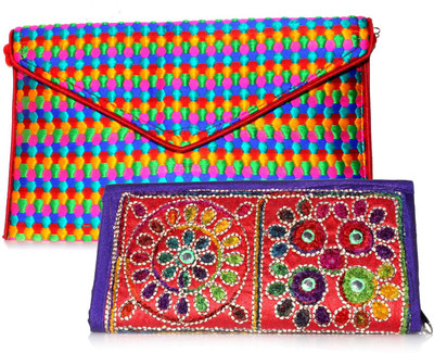 

Indian Sparrow Casual Multicolor Clutch