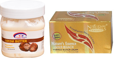 

NATURE ESSENCE Gold Bleach, Pink Root Cocoa Butter Moisturising & Nourishing Cream(Set of 2)