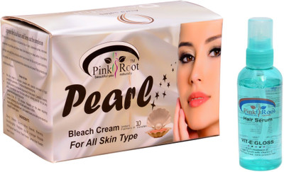 

Pink Root Pearl Bleach Cream, Hair Serum Pack of 2(Set of 2)