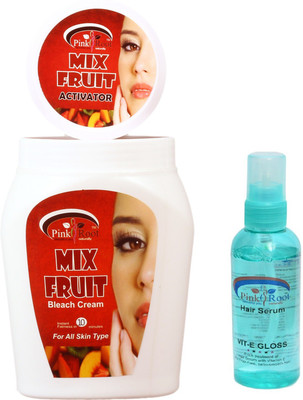 

Pink Root Mix Fruit Bleach Cream, Hair Serum Pack of 2(Set of 2)
