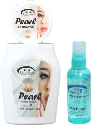 

Pink Root Pearl Bleach Cream, Hair Serum Pack of 2(Set of 2)